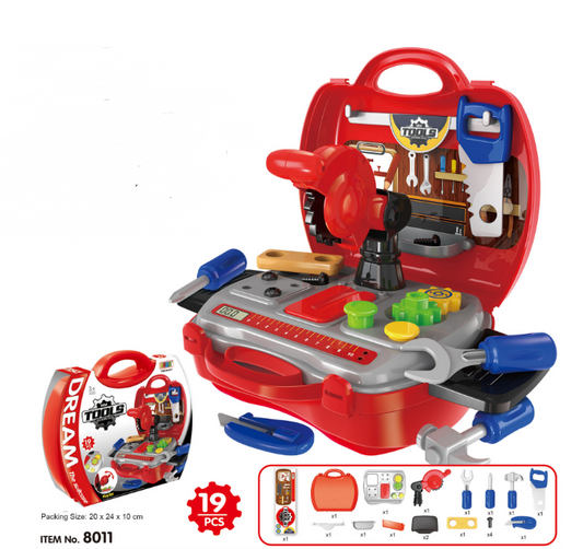 House suitcase toy kitchen cutlery set