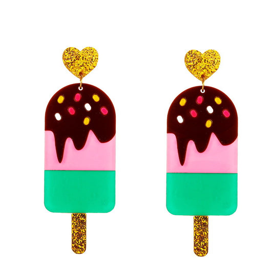 Ice Cream Ice Cream Popsicle Earrings
