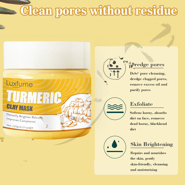 Turmeric Mud Mask Cleans Skin, Brightens And Improves Dullness