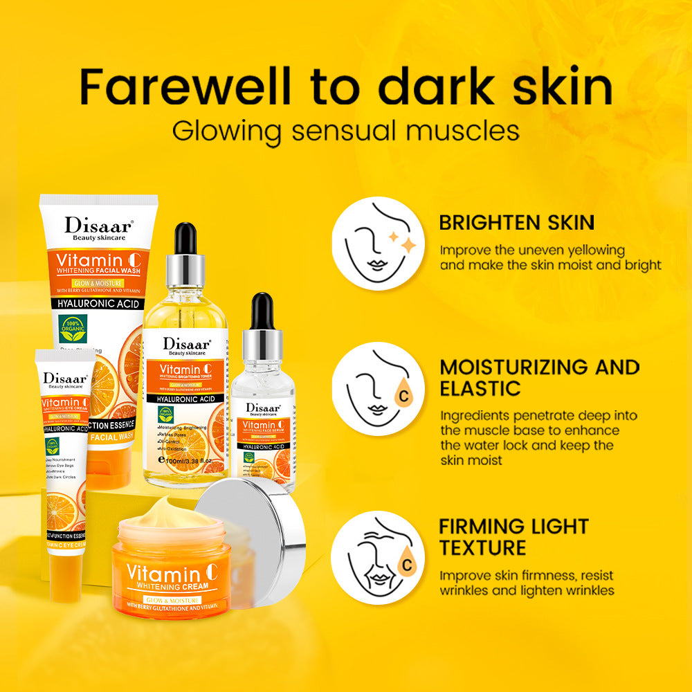 Vitamin C Skin Care Product Set Hydrating, Moisturizing And Brightening