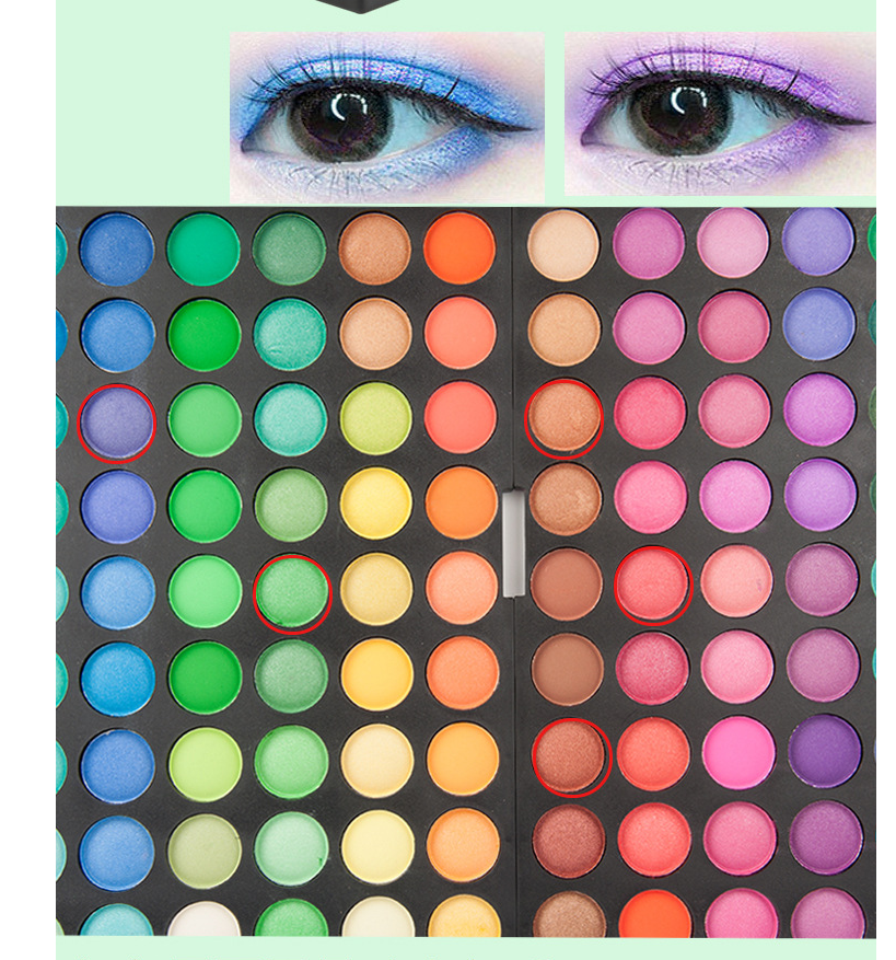 120 color eye shadow make-up tray