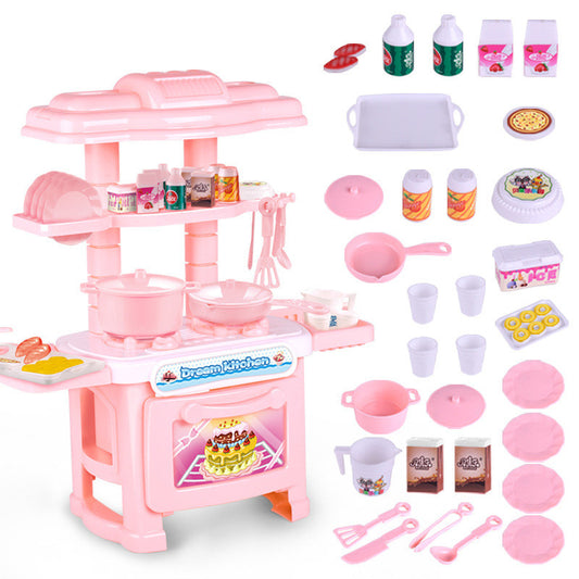 Girl Simulation Tableware Mini Kitchen Toy Set Play House Toy