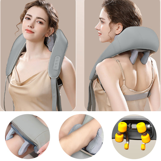 New Neck Massager Shoulder With Heat For Pain Relief Deep Tissue Electric Kneading Massager Health Supplies