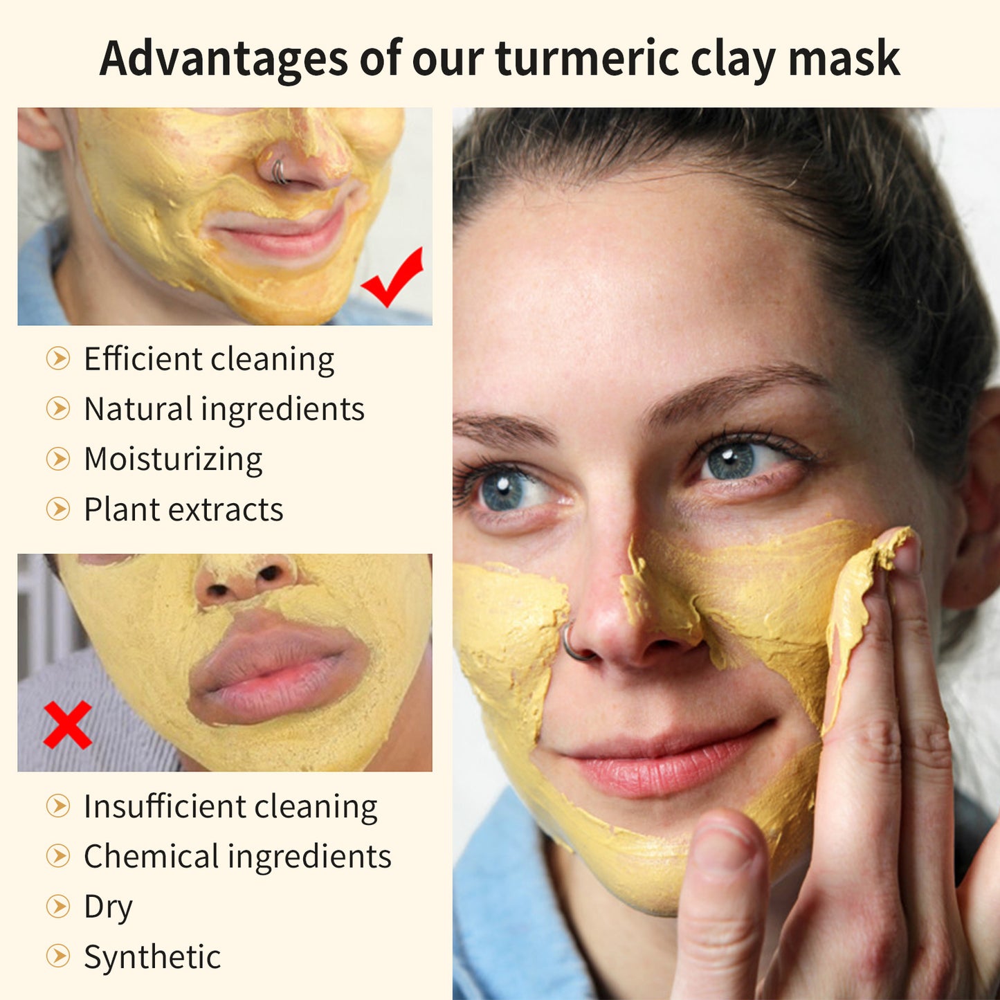 Turmeric Mud Smear Type Cleansing Mask Turmeric Mud Mask