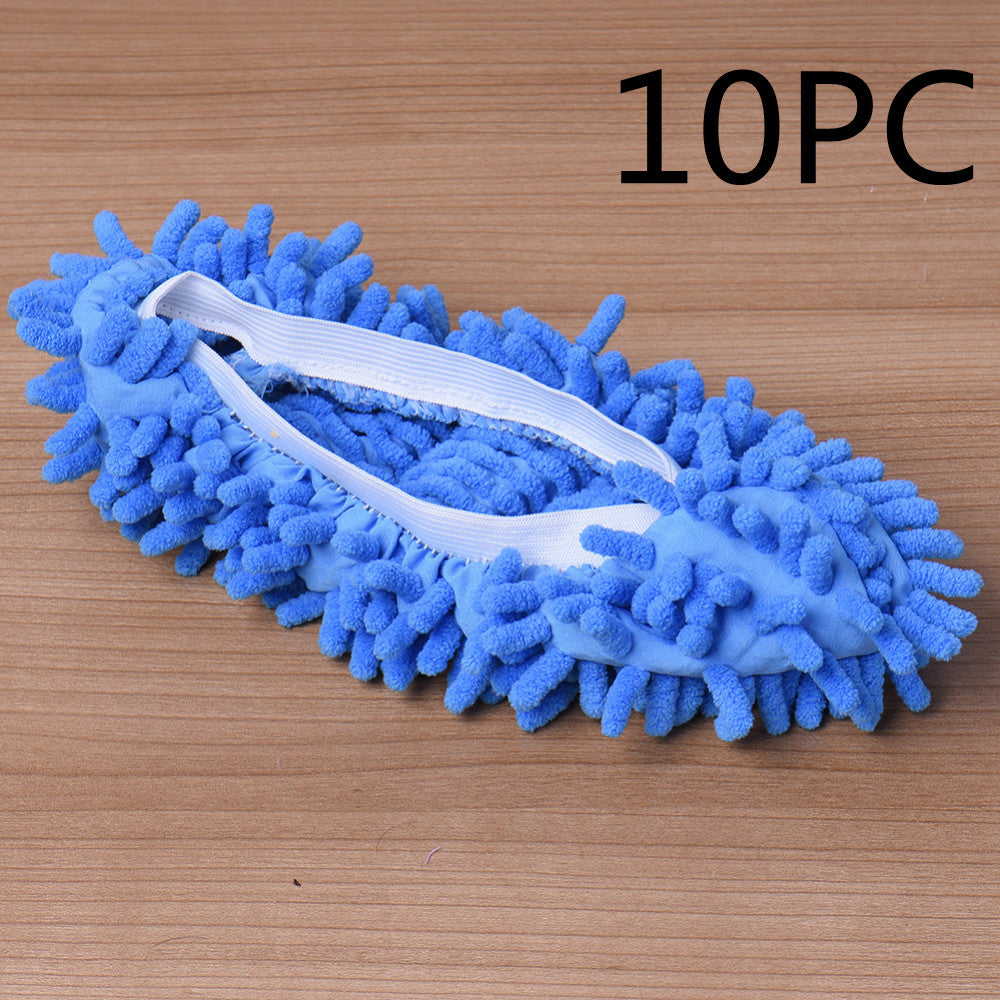 2pcs Set Multifunctional Chenille Micro Fiber Slipper Shoe Covers Clean Slippers Lazy Drag Shoe Mop Caps Household CleanTools