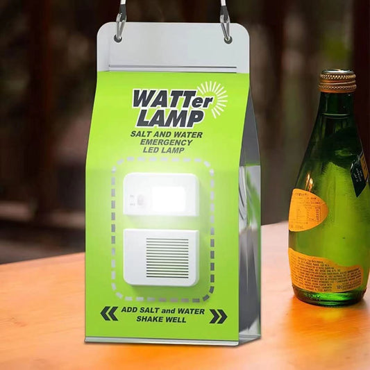 Portable Salt Water Lamp Camping LED